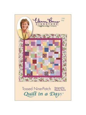 Tossed Nine-Patch Quilt Pattern Eleanor Burns Signature 1255 Easy Quilt In A Day
